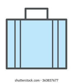 Briefcase Bold Icon Illustration