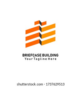 Vector del logotipo de edificios de malla corta para empresas