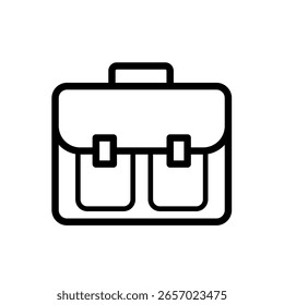 Maletín - bolso de negocios - icono de Vector