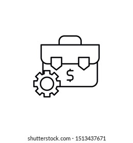 Briefcase, business icon. Element of business icon. Thin line icon