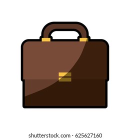 briefcase business paper shadow