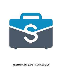 Briefcase, business services,portfolio icon (vector illustration)