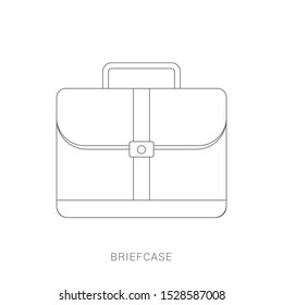 Briefcase business vector illustration in flat style. 