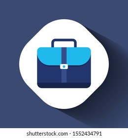 Briefcase business vector illustration in flat style.