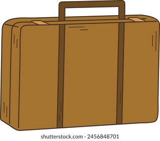 Maletín Bolsa de trabajo de negocios Documento Concepto Ilustración Elemento gráfico Tarjeta de arte