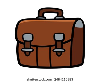Maletín de trabajo de negocios icono - Imagen de Vector elegante y profesional para la oficina y los diseños corporativos