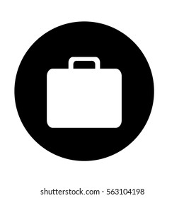 briefcase button thumbnail business icon image vector illustration design 