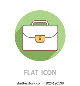 Briefcase (case), the line icon