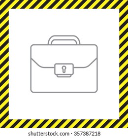Briefcase (case), the line icon