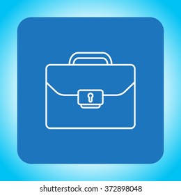 Briefcase (case), the line icon
