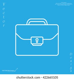 Briefcase (case), the line icon