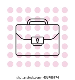 Briefcase (case), the line icon
