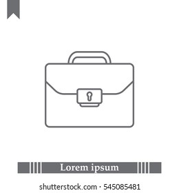 Briefcase (case), the line icon