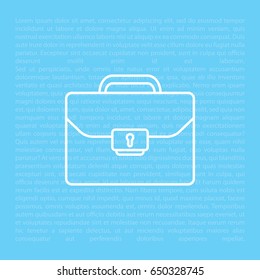 Briefcase (case), the line icon