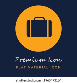 Briefcase In A Circle premium material ui ux isolated vector icon in navy blue and orange colors