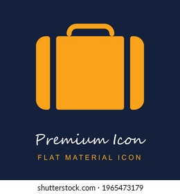 Briefcase In A Circle premium material ui ux isolated vector icon in navy blue and orange colors