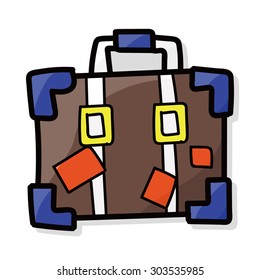 briefcase color doodle