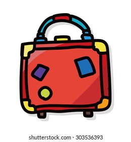 briefcase color doodle