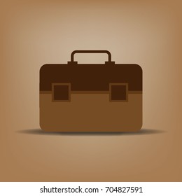 Briefcase color icon