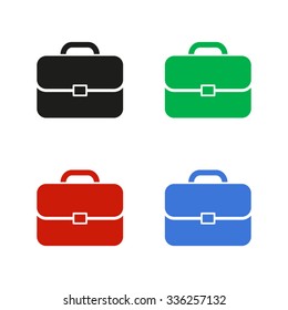 Briefcase - color vector icon