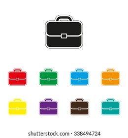 Briefcase - color vector icon
