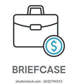 briefcase concept simple design icons, simple style design inspiration for any interface and purpose suitable for symbols and more