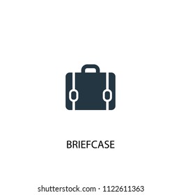 Briefcase creative icon. Simple element illustration. Briefcase concept symbol design from Workspace collection. Can be used for web and mobile.