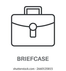Icono del diseño del maletín, Inspiración simple del diseño del estilo para cualquier interfaz y propósito de los logotipos