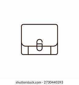 briefcase document bag icon sign vector