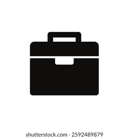 Briefcase, document case, - simple vector icon