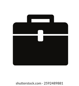 Briefcase, document case, - simple vector icon