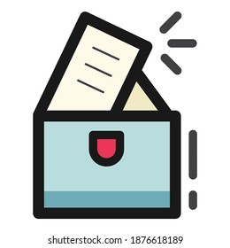 Documentos De Maletín Icono Plano Aislado En Fondo Blanco