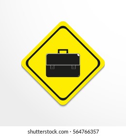 Briefcase for documents. Vector icon.