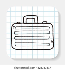 briefcase doodle drawing