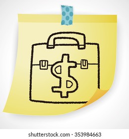 briefcase doodle drawing