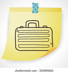 briefcase doodle drawing