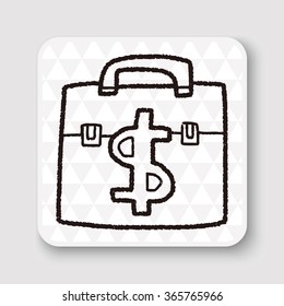 briefcase doodle drawing