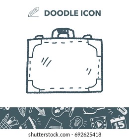 briefcase doodle drawing