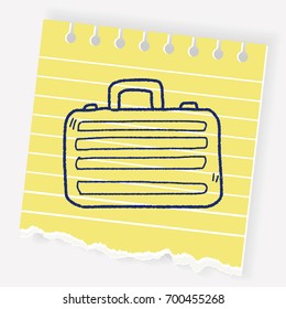 briefcase doodle drawing