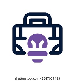 ícone de dois tons da pasta. Ícone vetorial moderno e elegante para sites, aplicativos móveis, materiais de marketing e design corporativo. Totalmente dimensionável e pronto para uso.