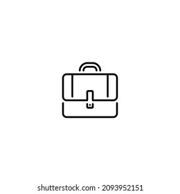 briefcase editable stroke icon, business icon vector eps 10