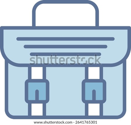 Briefcase Filled Blue Tone Icon