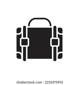 Briefcase Filled Icon Vector Illustration