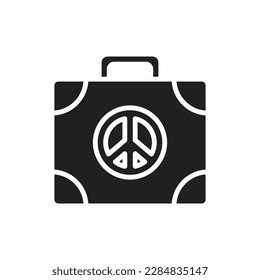 Briefcase Filled Icon Vector Illustration