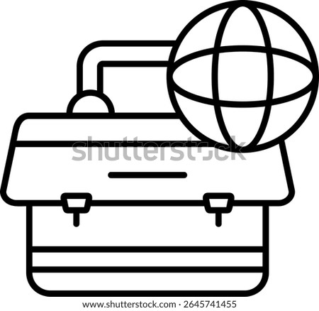 Briefcase Filled Style Icon Design