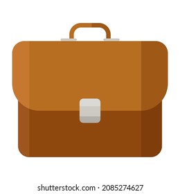 briefcase flat clipart vector illustration