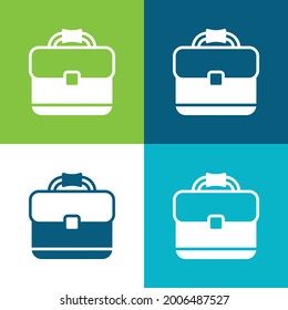 Briefkasten Vierfarbige minimale Icon-Set