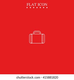 Briefcase flat icon.