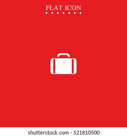 Briefcase flat icon.