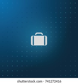 Briefcase flat icon.